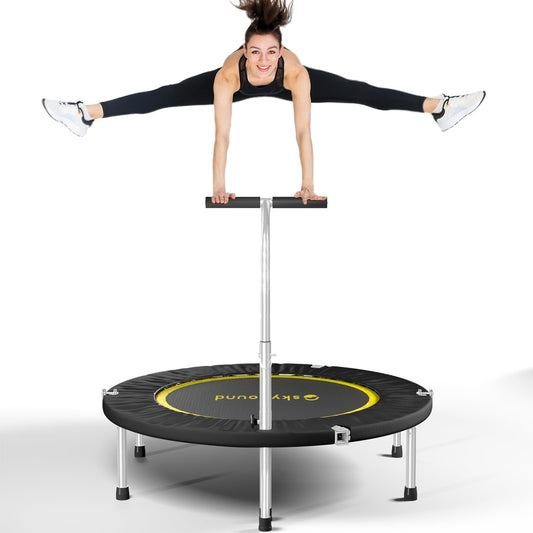 SkyBound Mini Trampoline Rebounder with Adjustable T-Bar Handle