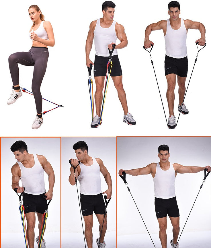 Resistance Band Set with Handles and Ankle Straps